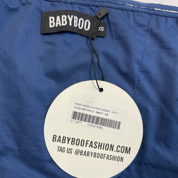 Babyboo ANGELINA MAXI DRESS Navy Maxi Dress. Size: XS - Picture 11 of 13